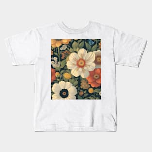 Floral Art Pattern Kids T-Shirt